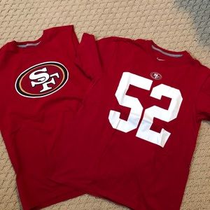 Set of 2 49ers Nike shirts